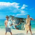 thumbnail image 5 of Jjayotai Turtle Blanket, 29x59 inches, Bright Underwater World Design, Soft Cozy Quick Dry Ultra Absorbent Suit for Bathroom Spa Gym Yoga Swim Travel Home Decor, 5 of 9
