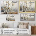 thumbnail image 4 of Designart "Neutral Toned Birch Grace" Tree Birch Floater Framed Wall Art Living Room, 4 of 5