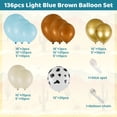 thumbnail image 3 of Ensemble d'Arche Guirlande de Ballons Cowboy Bleu 136 Pcs Réutilisable Ballons Imprimé Vache Bleu Clair Brun Ballon Rétro Sable Doré Blanc, 3 of 10