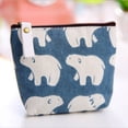 thumbnail image 2 of Wisewang Bag Organizer Canvas Pouch Mini Wallet Card Key Holder Purse Cute Zip Purse 4, 2 of 6