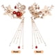 thumbnail image 5 of BRIGHTFUFU 1 par de pinzas para el pelo para novia, para boda, con diseño de mariposas y flores, accesorios para el pelo para mujer, joyas decorativas para el pelo., 5 of 8
