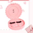 thumbnail image 3 of 20 Pieces Eyelash Storage Case Lash Book Fake Eyelash Without Mirror Three Tier Lashes Organizer Eye Lash Case Eye Lash Case Pink, 3 of 8