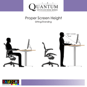 Quantum Executive Sit-Stand Desk Large Electric Height Adjustable Desk