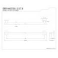 thumbnail image 2 of Kingston Brass GBS1442CS0 Berwyn 42" Grab Bar, 1-1/4" O.D, Matte Black, 2 of 2