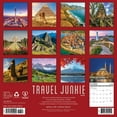 thumbnail image 2 of Willow Creek Press, Travel Junkie 2026 Wall Calendar, 12'' X 12'', 18-Month Calendar with Stapled Binding, 2 of 5