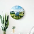 thumbnail image 4 of 14 Inch Wall Clock Battery Operated Silent Clock Decorative for Office, Kitchen, Outdoor, Living Room，Sport Golf Ball Sunsetm Creative, 4 of 4