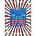 thumbnail image 3 of Estimated 1776 Cartoon Banner Sweatshirt Women -Image by Shutterstock, Female x-Large, 3 of 4
