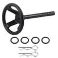 thumbnail image 2 of RC Steering Wheel, High-Quality Materials High Durability Metal RC Steering Wheel Sturdy Structure  For Amateur For Player, 2 of 8