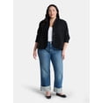 thumbnail image 2 of Terra & Sky Women's Plus Cocoon Jacket, Midweight, Sizes 0X-5X, 2 of 5