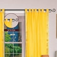 thumbnail image 2 of Lined-Yellow  Tab Top  Sheer Sari Curtain / Drape / Panel   - 43W x 108L - Pair, 2 of 4