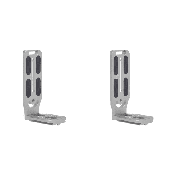 Soporte Vertical para Montaje en Trípode Con Placa L Cámara DSLR Liberación Rápida (plateado)