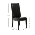 thumbnail image 2 of Pierce Black PU Dining Chair (Set of 2), 2 of 5
