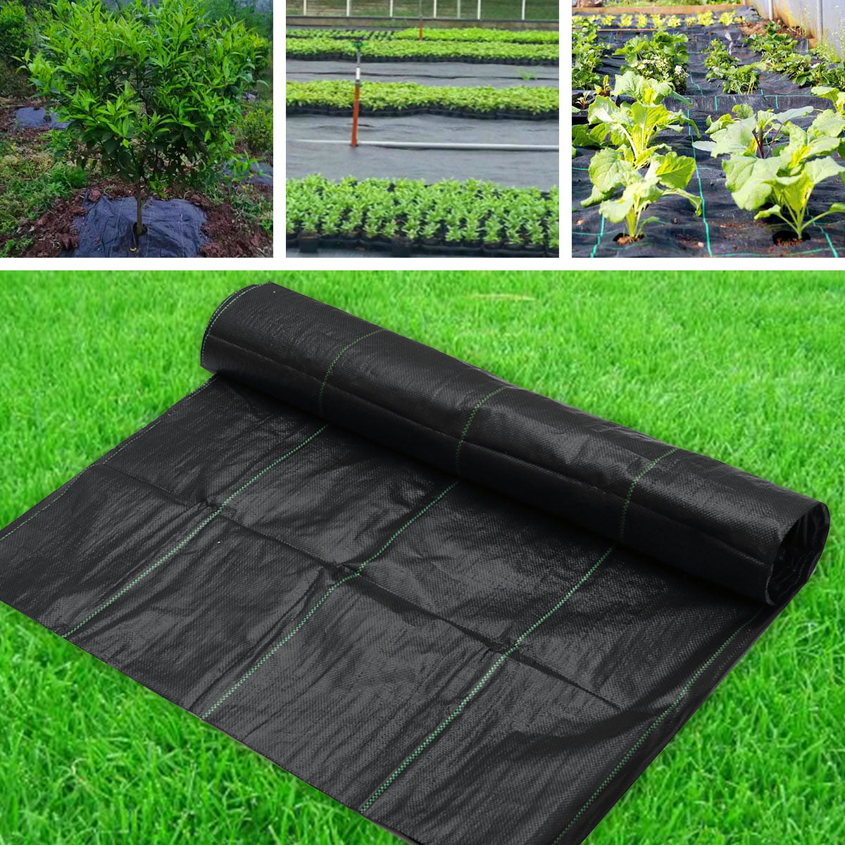 5oz Weed Barrier Landscaping Fabric 6ft x 30ft Heavy Duty Garden Weed Control Block Fabric Cloth Mat Woven Grass Ground Cover for Lawn Vegetable Outdoor 