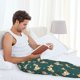 thumbnail image 5 of Fotbe Cute Shiba Pantalones de Pijama para Hombre, Pantalones de Dormir, Pantalones de Casa con Cintura Ajustable y Bolsillos-Medium, 5 of 6