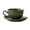 Green, variant on ZDM Ceramic Coffee Cup with Saucer Set Irregular Pumpkin Style Milk Tea Cup Ins Korean Style Oatmeal Breakfast Mug Drinkware Kitchen