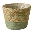 thumbnail image 2 of Cesta De Junco Marino, Tejida a Mano, Almacenamiento, Decoración De Fibra Natural, Organizador Para El Hogar Y El Jardín, Contenedor Versátil Para Plantas Y Suministros, 2 of 8