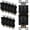Black, variant on ENERLITES Duplex Receptacle Outlet, Tamper-Resistant, Residential Grade, 3-Wire, Self-Grounding, 2-Pole,15A 125V, UL Listed, 61580-TR-W-10PCS, White (10 Pack)