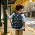 thumbnail image 6 of Game Controller Black Pattern 17" School Backpacks for Teens,Waterproof Oxford Fabric,S-Shape Padded Straps for School,Travel,Hiking,Camping, 6 of 6