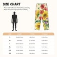 thumbnail image 4 of Picia Sunflower Cornflower Poppy Womens Soft Woven Cotton Elastic Waistband Sleep Pajama Pant Lounge Sleep Pant With Pockets And Drawstring-Small, 4 of 9