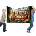 thumbnail image 2 of Jumanji-themed Printed Flag Perfect gift for fans, friends, and family members, and suitable for indoor and outdoor activities, party decorations.35.4"x59" (90cm×150cm), 2 of 6