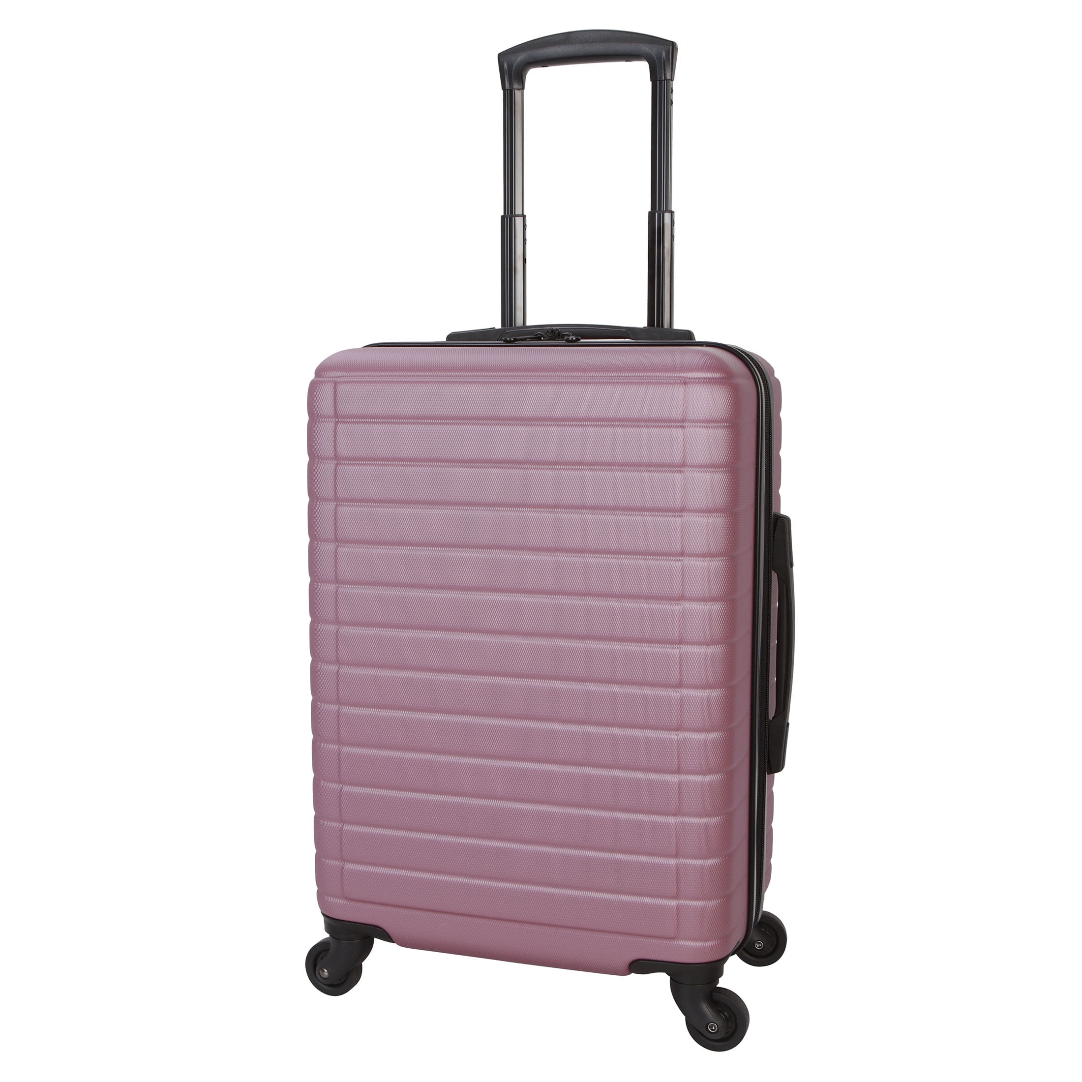 Protégé Vacationer 24-inch Checked Expandable Hardside Luggage With 360-Spinner Wheels and Divider Pockets, Violet Pink