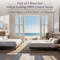 thumbnail image 4 of California Design Den, 100% Cotton, 2 Packs of 3-Piece Twin XL Sheet Set, Dark Grey (Black Tone), 4 of 8
