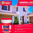thumbnail image 2 of Pintura Vinil Acrílica General Paint General 100 Blanca 19 L 3años, 2 of 2