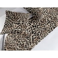 thumbnail image 2 of Leopard Print Bed Runner Set, Classic Wild Cat Skin Inspired Spots Jungle Design Fashion, Decorative Bedding Scarf & 2 Pillow Shams for Hotels Homes, King, Dark Brown Beige and Camel, by Ambesonne, 2 of 3