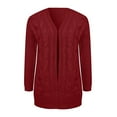 thumbnail image 5 of Vedolay Long Cardigans for Women Winter Long Sleeve Lapel Solid Color Outwear ,S, 5 of 5