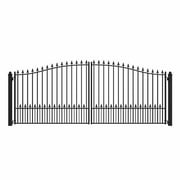 ALEKO DG16MUND Steel Dual Swing Driveway Gate - MUNICH Style - 16 x 6 Feet