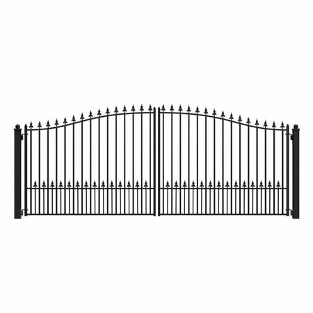 ALEKO DG16MUND Steel Dual Swing Driveway Gate - MUNICH Style - 16 x 6 Feet