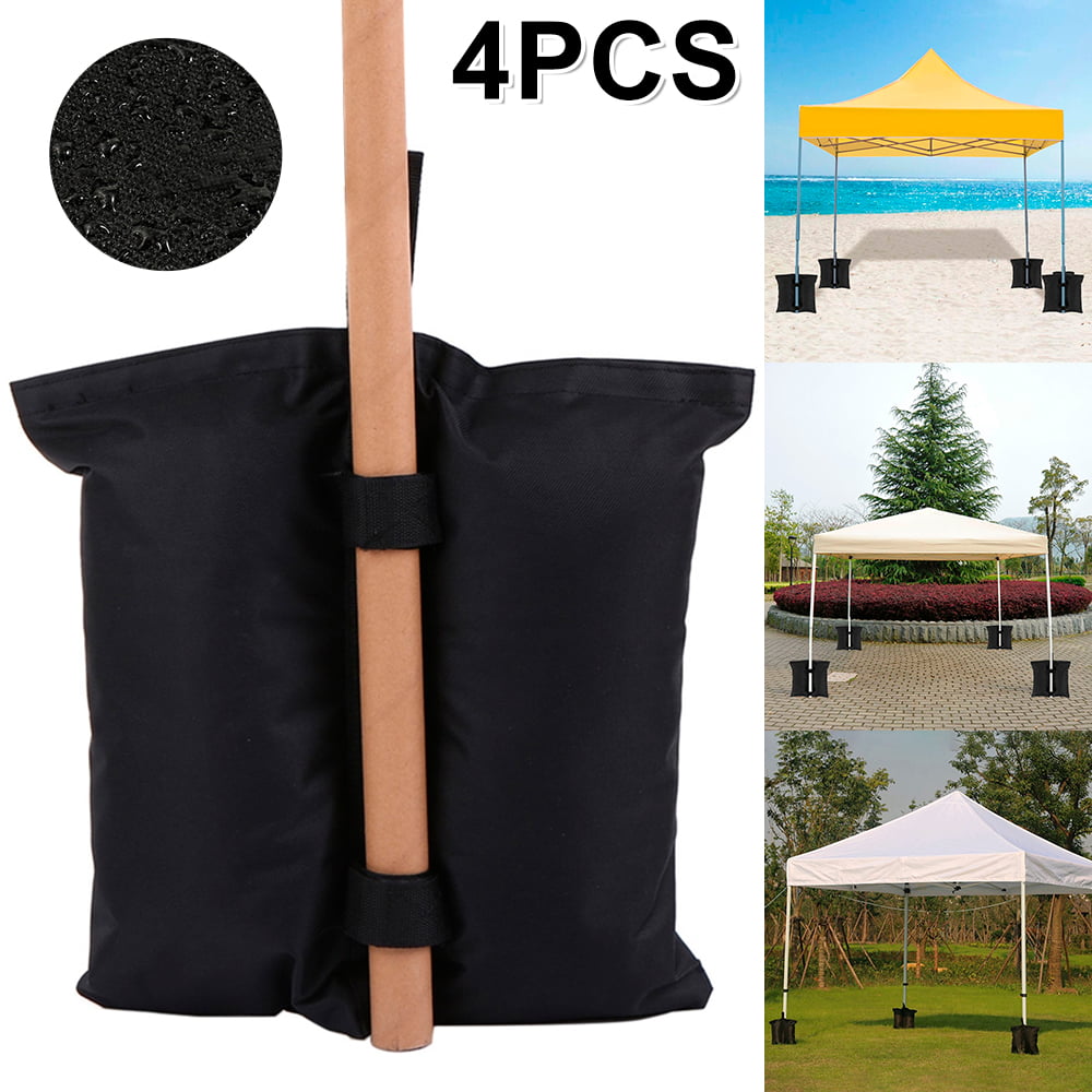 4Pcs Rock/Dirt/ Sand Leg Weight Bag Feet For Ez Pop Up Canopy Gazebo Shade Tent 