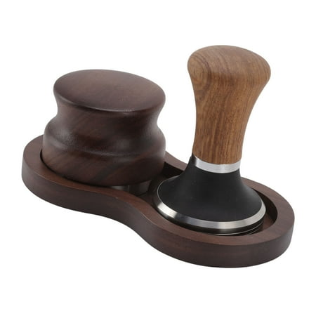 

Coffee Tamper Coffee Hammer Tamping Kit Walnut Stainless Steel Portable For Cafe 53mm/2.1in