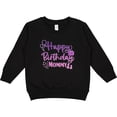 thumbnail image 2 of Inktastic Purple Happy Birthday Mommy Toddler Sweatshirt, 2 of 4