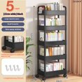 thumbnail image 1 of Small Cart Storage Rack Kitchen Floor To Ceiling Multi Layer Snacks Baby Living Room Bedroom Bathroom Mobile Storage Rack, 1 of 5