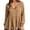 Khaki, variant on Babydoll Blouses for Women Plus Size V Neck Long Sleeve Tassel Peasant Tops