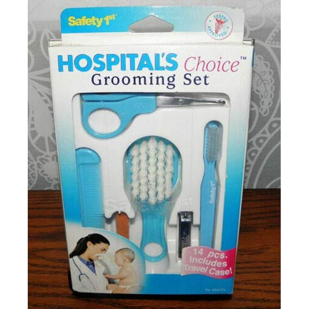 Safety First Baby Care Grooming Travel Set Hospital's Choice Blue Gift