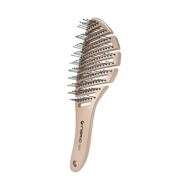 Dcenta Scalp Massage Hair Brush Comb Round Hairbrush for Curly Straight