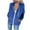 Blue, variant on Fesfesfes Womens Jacket Casual Fall Outwear Coat Solid Color Hooded Slim Zipper Jacket Coat