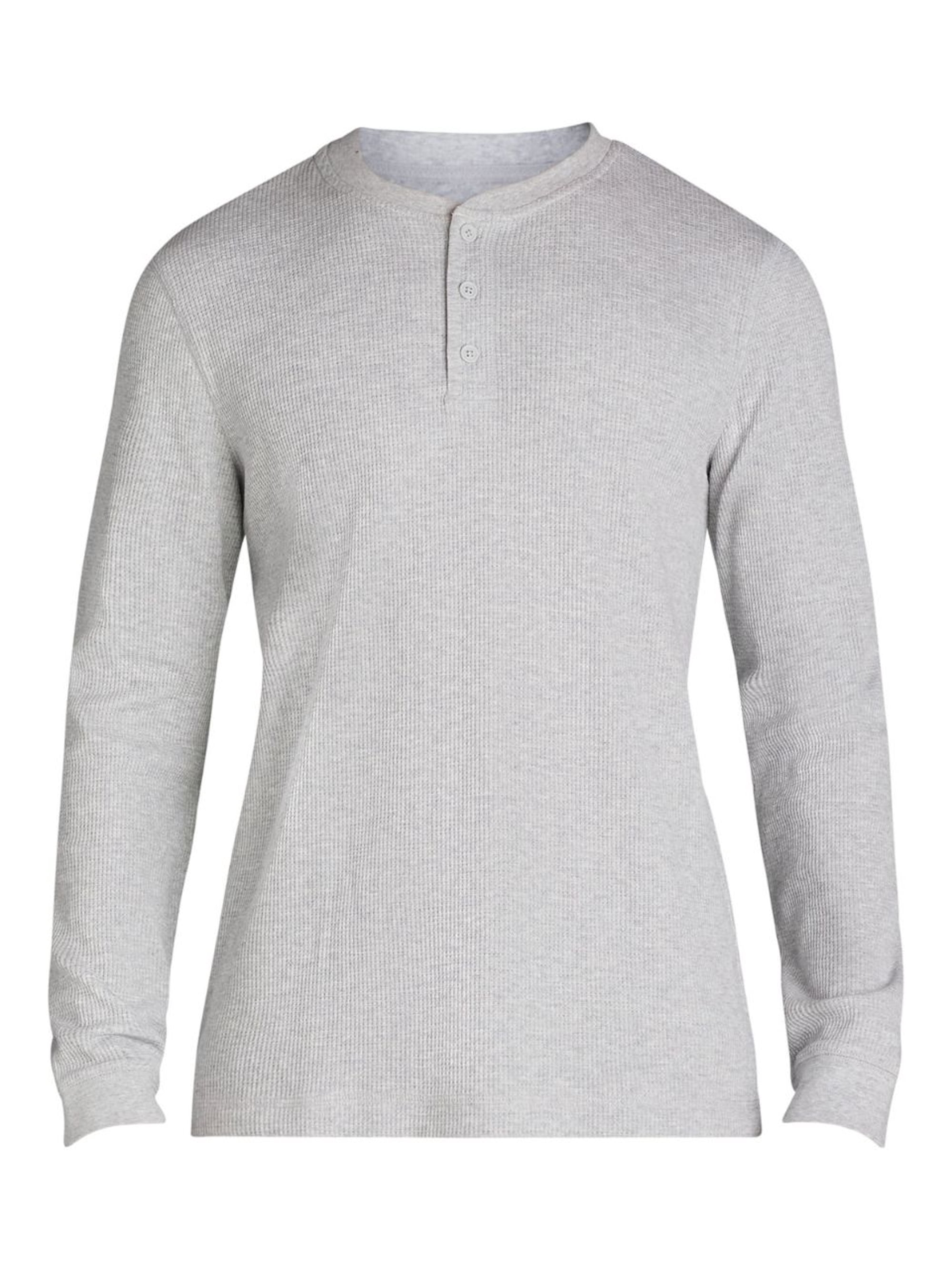 George Men’s and Big Men’s Thermal Henley T-Shirt with Long Sleeves, Sizes XS-3XLT
