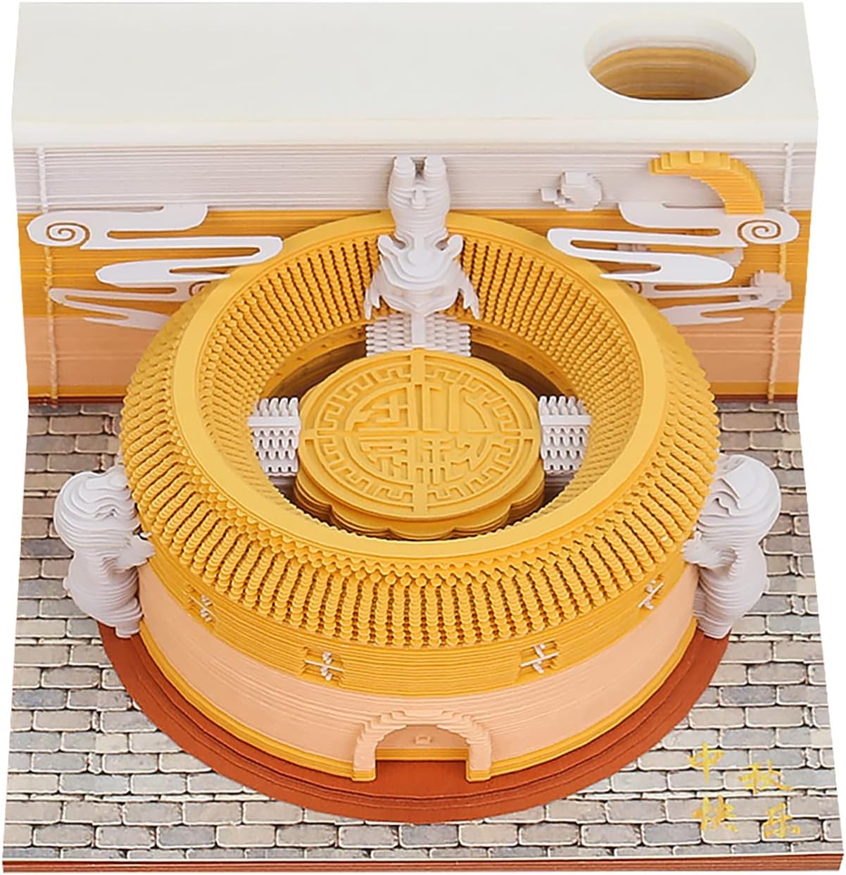 VIRSY 3D Notepad with Pen Holder Cute Memo Pad 3D NonSticky Notes