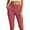 Wine, variant on HomeDM Capri Pants for Women Knee Length Casual Work Cargo Shorts Khaki Cropped Pants with Pockets Size L