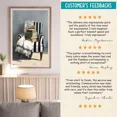 thumbnail image 3 of Cozy Reading Nook Wall Art, Stack Of Books On Chair Print, Neutral Aesthetic, Matte Canvas Stretched, Posters for Room Bedroom Living Room Bathroom Wall Decor, Posters & Art Prints, Gift., 3 of 7