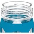 thumbnail image 3 of Lifefactory Botella de agua de vidrio de 16 onzas con tapa abatible activa y funda protectora de silicona Teal Lake, 3 of 5