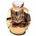 thumbnail image 4 of Sudadera con capucha con estampado 3D de gato divertido y lindo más nueva, ropa informal para hombre y mujer, ropa de calle con capucha de gato y animal, moda Harajuku y2k, 4 of 5