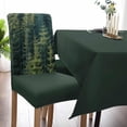 thumbnail image 5 of Stretch Dining Chair Covers Set of 4, Summer Forest Pine Trees Green Black Removable Dining Chair Protector Slipcovers for Kitchen Party Restaurant, 5 of 6