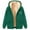 Army Green, variant on Uaswgudfs Women's Fleece-Lined Fall/Winter Hooded Jacket: Zip Closure w/ Heart Print & Functional Pockets