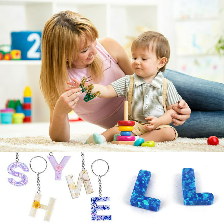 Small DIY Silicone Resin Mold For Letters Letter Mold Alphabet & Number  Silicone Molds Number Alphabet  Jewelry Keychain Casting Mold From  Hc_network, $4.39