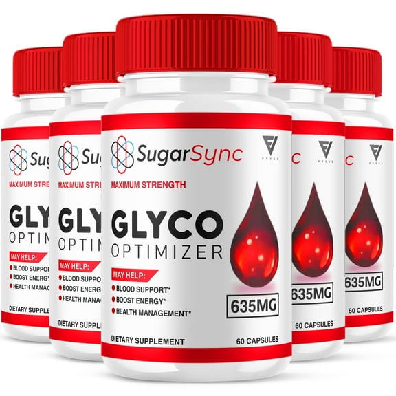 (5 Pack) Sugar Sync Glyco Optimizer Capsules, SugarSync Glycol Optimizer, Sugar Sync Maximum Strength (300 Capsules)