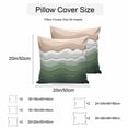 thumbnail image 3 of Waterproof Throw Pillow Covers Set of 2, 18x18 Inch Sage Green Ombre Stripe Decorative Pillowcases Outdoor Pillow Slip Cushion Covers Set for Couch Tent Abstract Summer Beach Coastal, 3 of 7